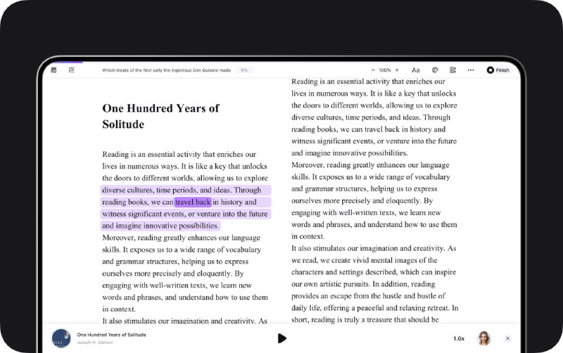 🆔  软件名称：Readify⭐️  软件功能：文本转语音➡️  支持平台：#iOS #Android #Chrome📁  软件简介：一款强大的文本转语音软件，能够将各种格式的网页内容转换为音频，支持超过30种语言的自然语音合成